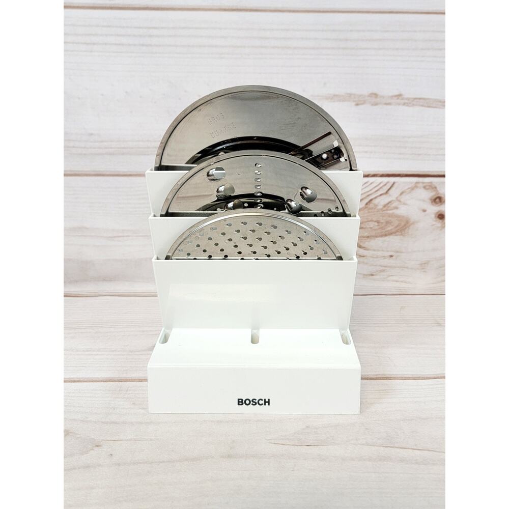 Bosch Compact Stand Mixer Replacement Slicer Discs And Holder Set Of 3 - Picture 2 of 16